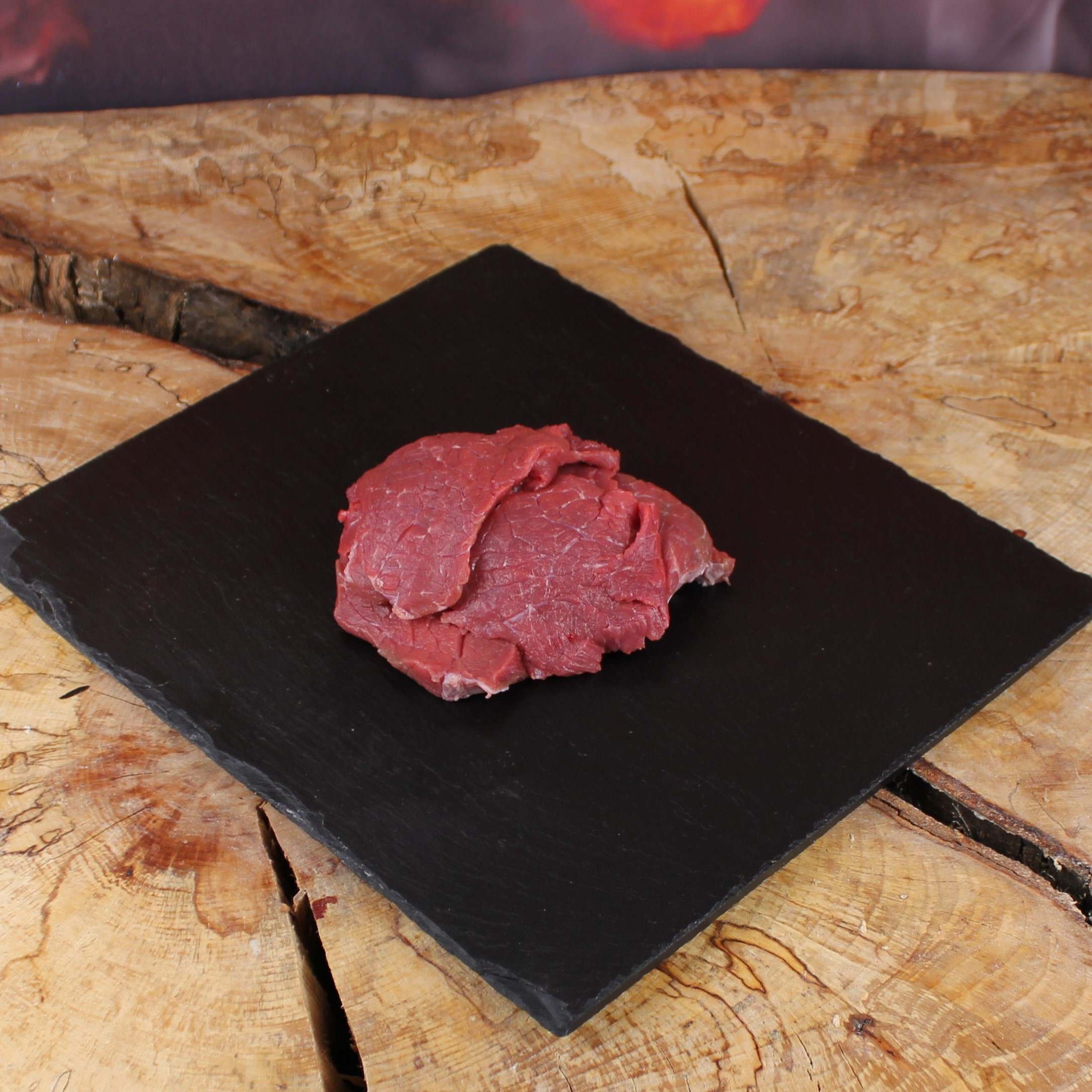 Bio Rindslungenbraten / Rindsfilet auf Fondue oder Raclette geschnitten