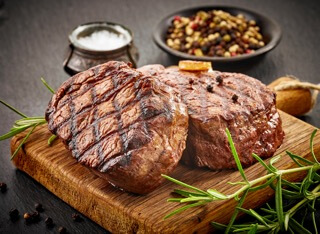 Flat Iron gebraten Gebratenes Filetsteak