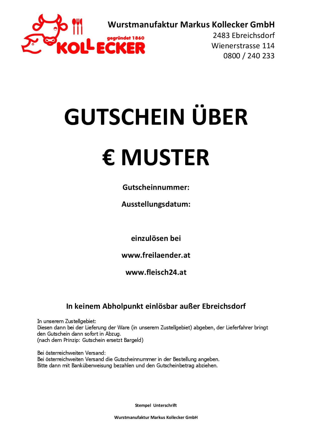 Gutschein 50€ kaufen