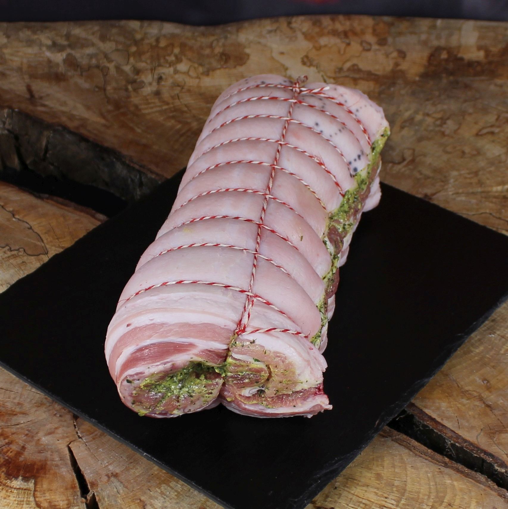 Bio Porchetta aus Bio Bauchfleisch