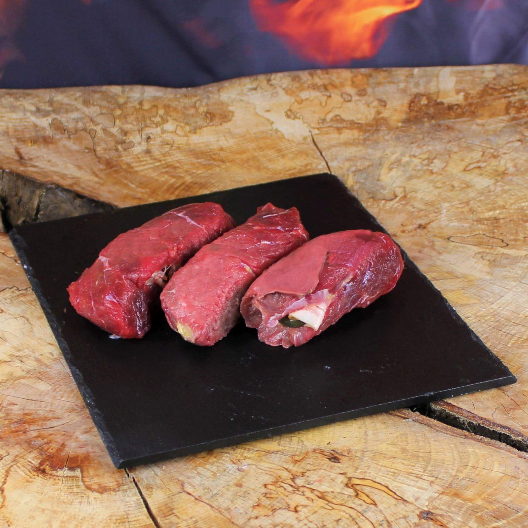 Bio Rindsrouladen fertig gerollt Bio Rindsrouladen fertig gerollt frisch kaufen