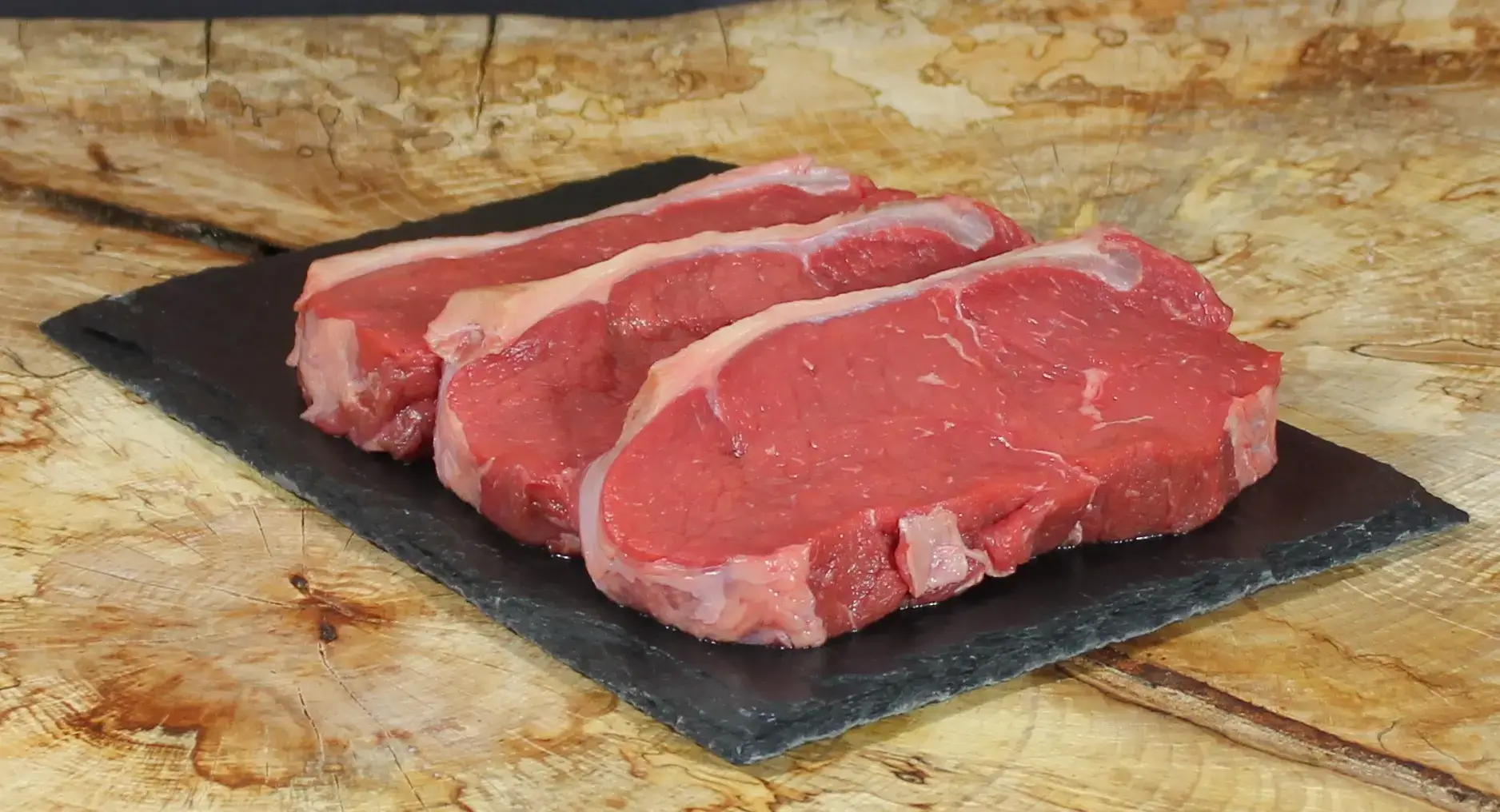 Bio Beiried Steak geschnitten