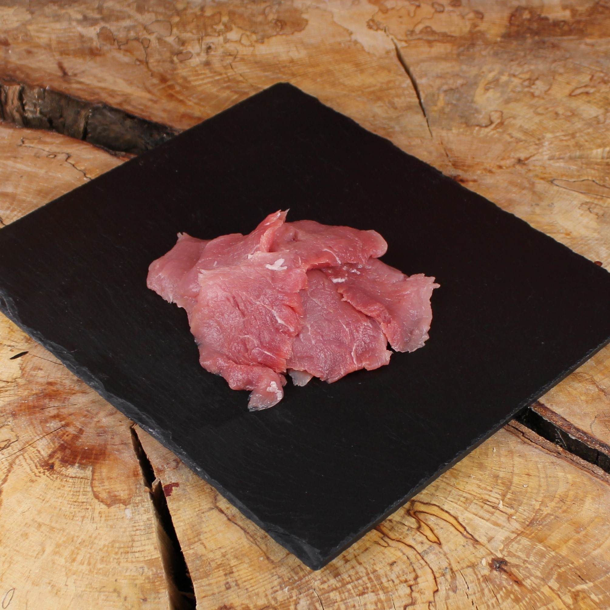 Bio Schweinslungenbraten - Bio Schweinsfilet auf Fondue oder Raclette geschnitten