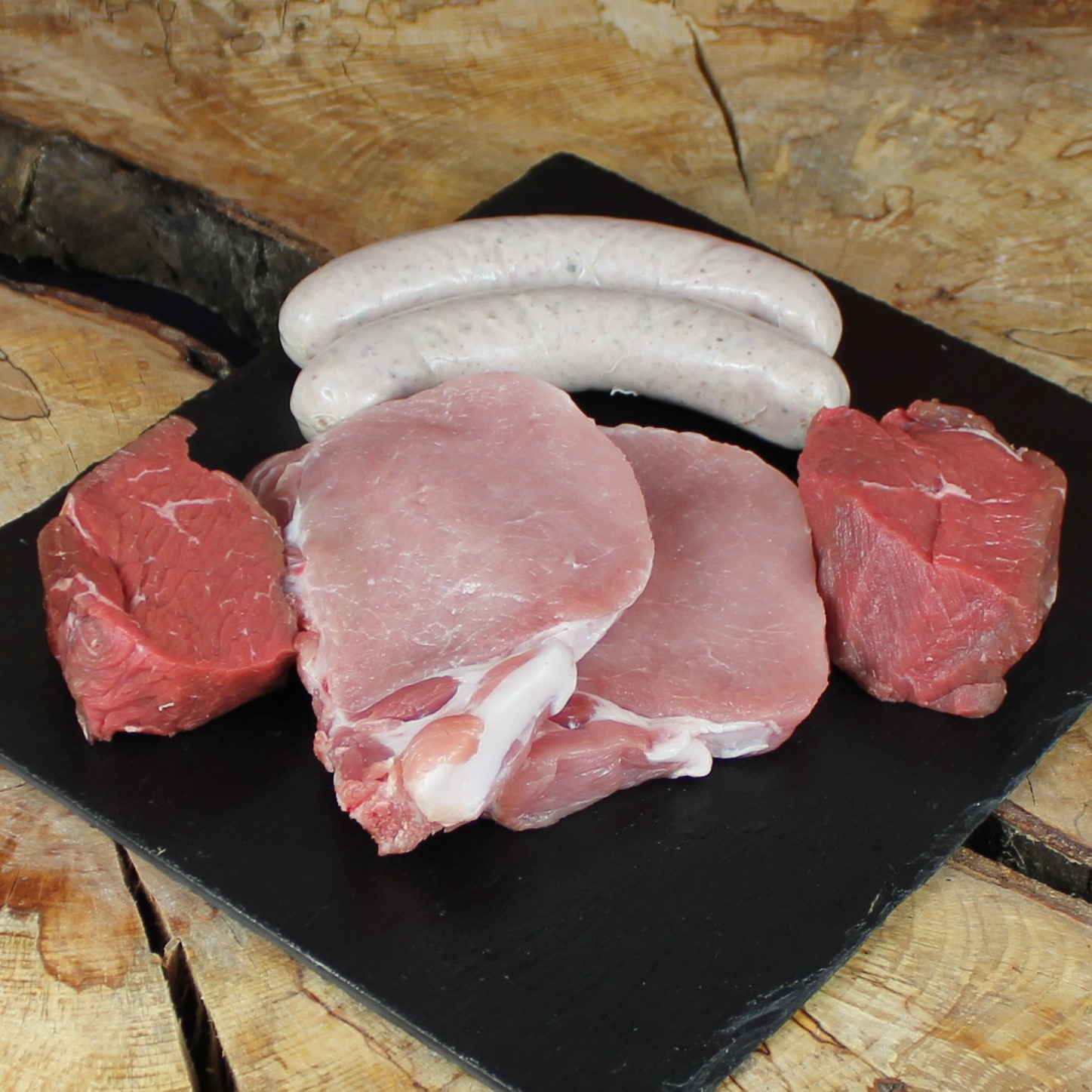 Bio Grillpaket Schwein Rind Bratwürstel