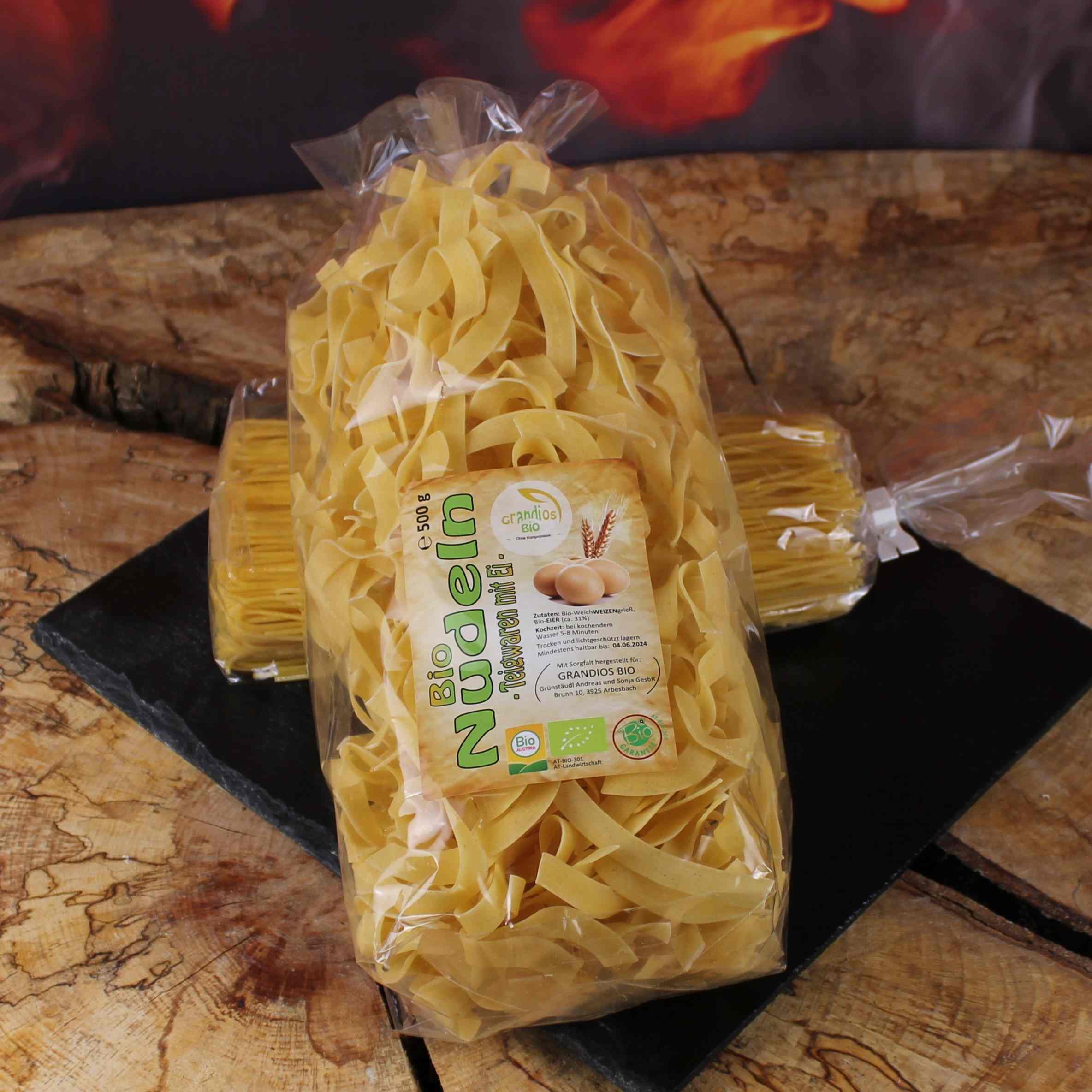 Bio Bandnudeln Bio Bandnudeln verpackt